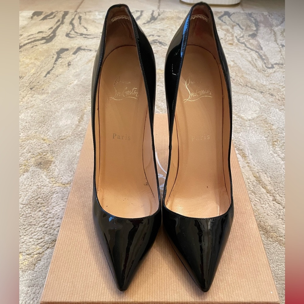 Louboutin Pigalle 120mm Black 38 1/2
